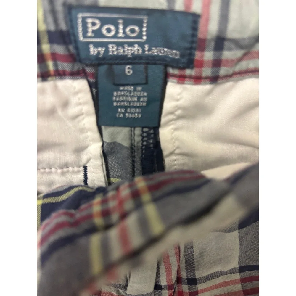 Polo RL‎ Children's plaid shorts Size 6